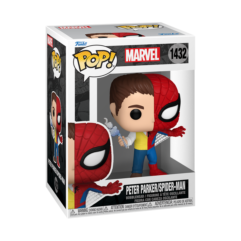 Peter Parker/Spider-Man Split Funko Pop! Marvel Vinyl Figure