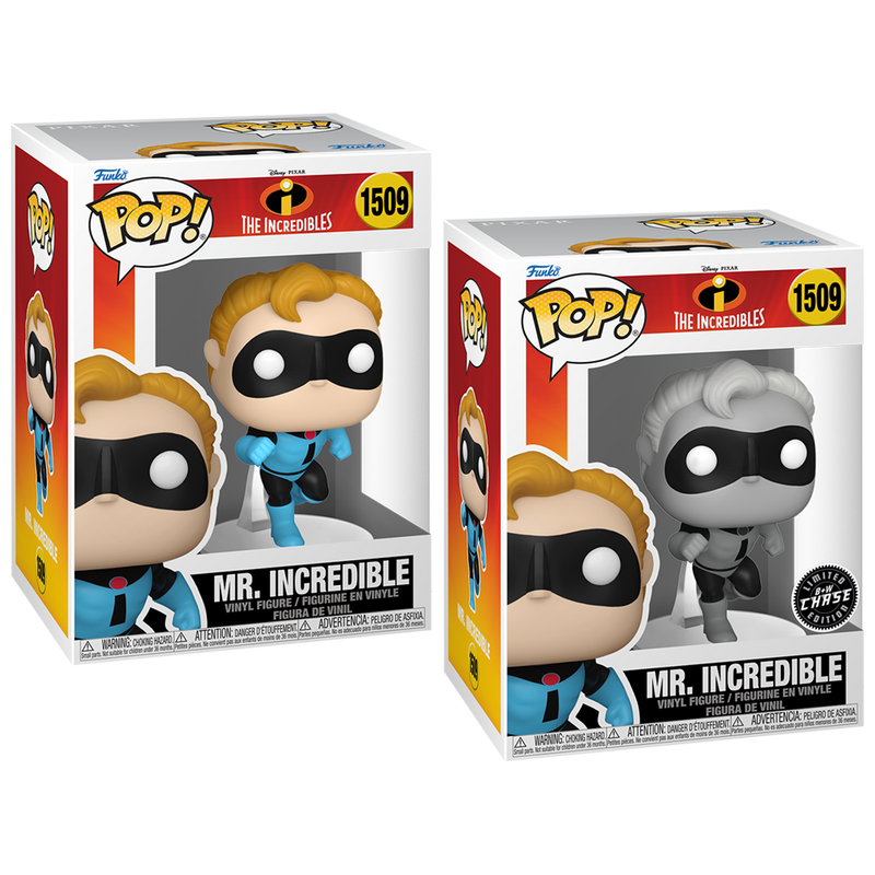 Mr. Incredible The Incredibles Funko Pop! Disney Vinyl Figure Common + Chase Bundle