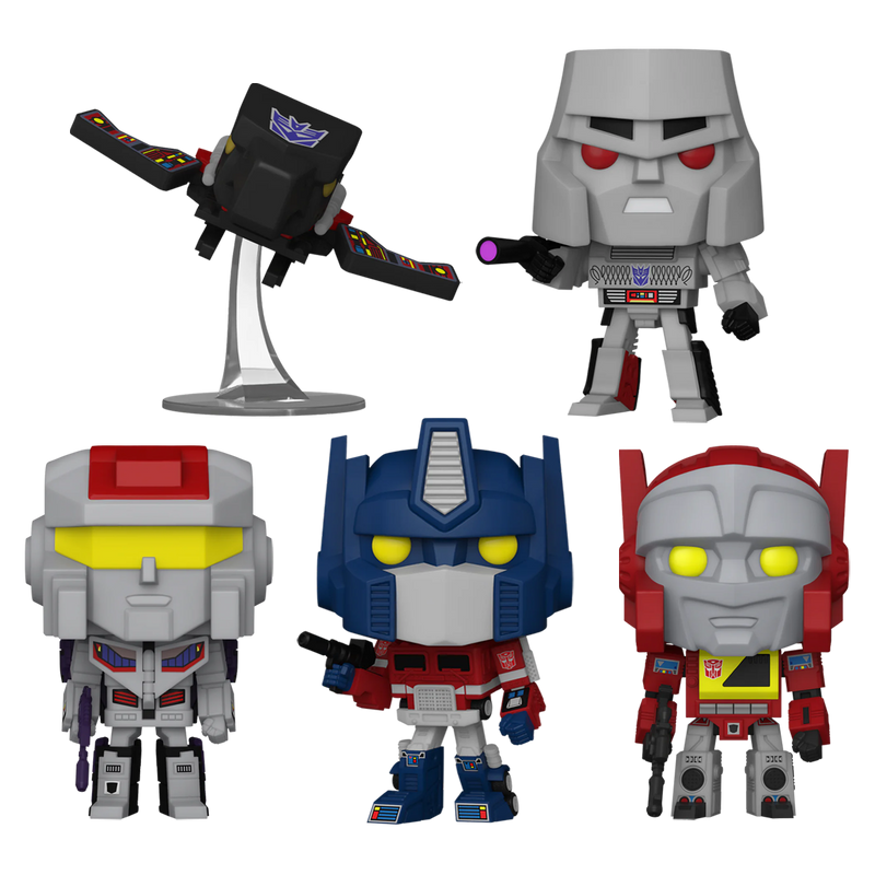 Transformers 40th Funko Pop! Retro Toys Vinyl Figure Bundle of 5