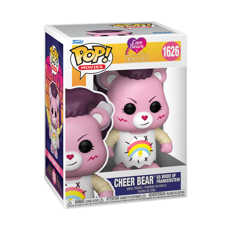 Cheer Bear as Bride of Frankenstein Care Bears x Universal Monsters Funko Pop! Movies Vinyl Figure