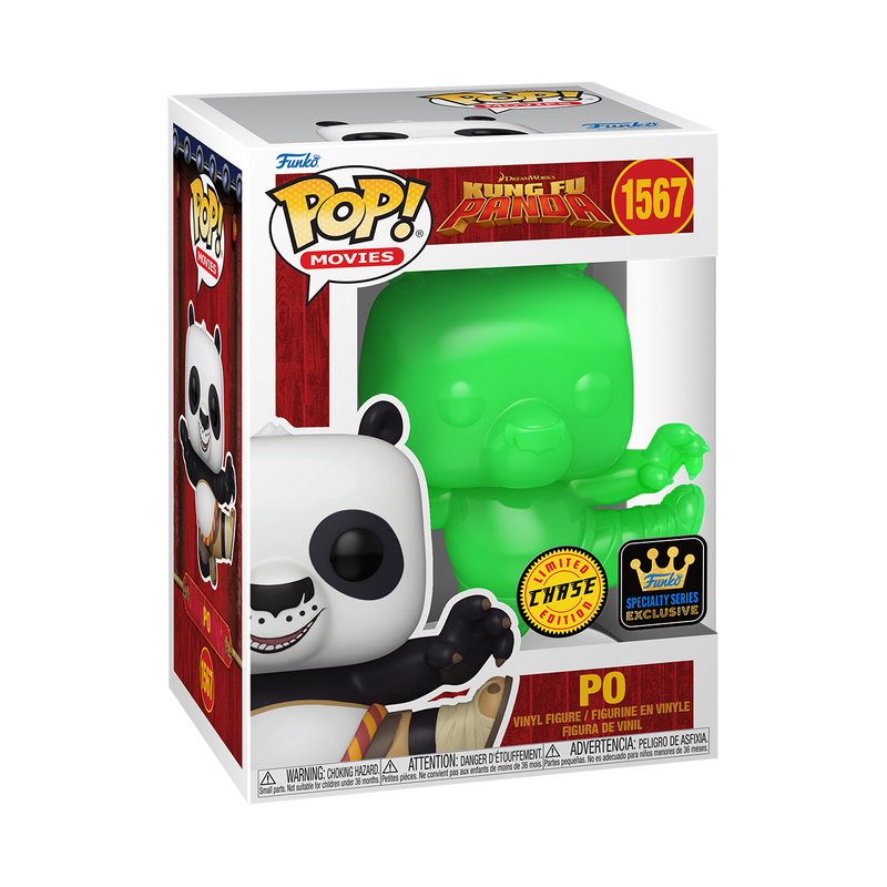 Po Kung Fu Panda Funko Pop! Movies Vinyl Figure Common + Chase Bundle