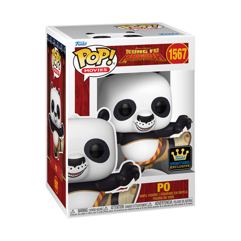 Po Kung Fu Panda Funko Pop! Movies Vinyl Figure Common + Chase Bundle