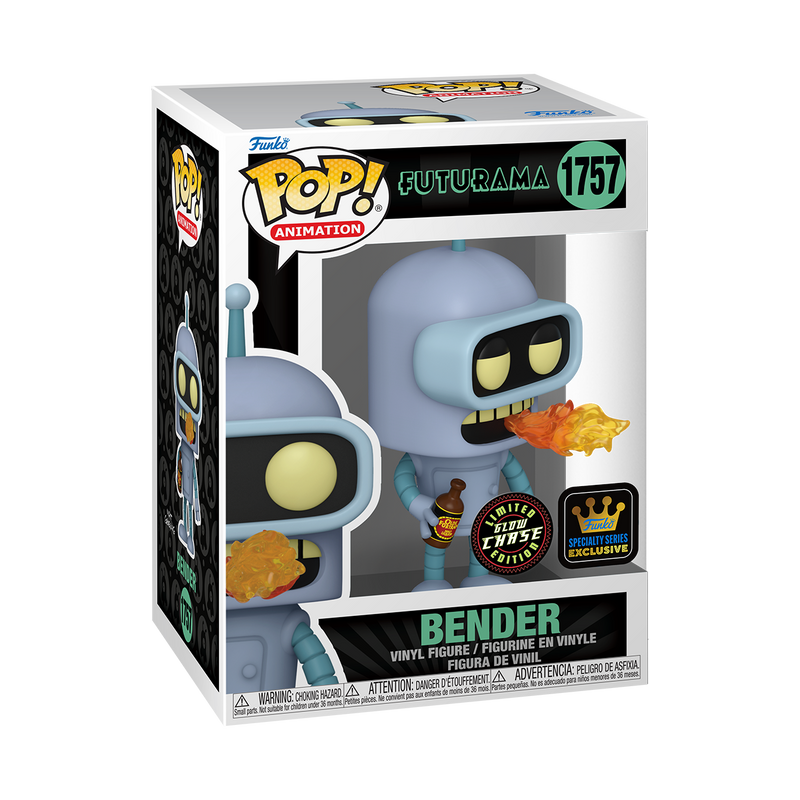 Bender Futurama Funko Pop! Animation Vinyl Figure Common + Chase Bundle