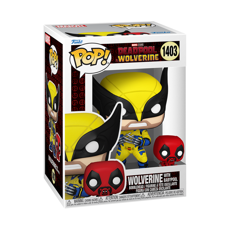 Wolverine with Babypool Deadpool & Wolverine Funko Pop! Marvel Vinyl Figure