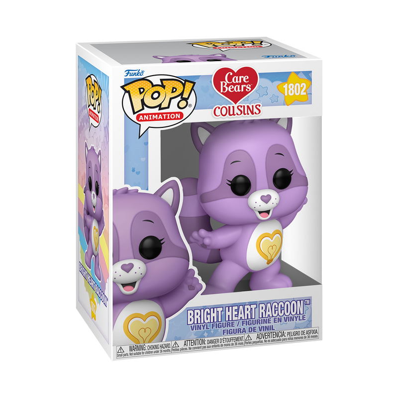 Bright Heart Raccoon Care Bears Cousins Funko Pop! Animation Vinyl Figure