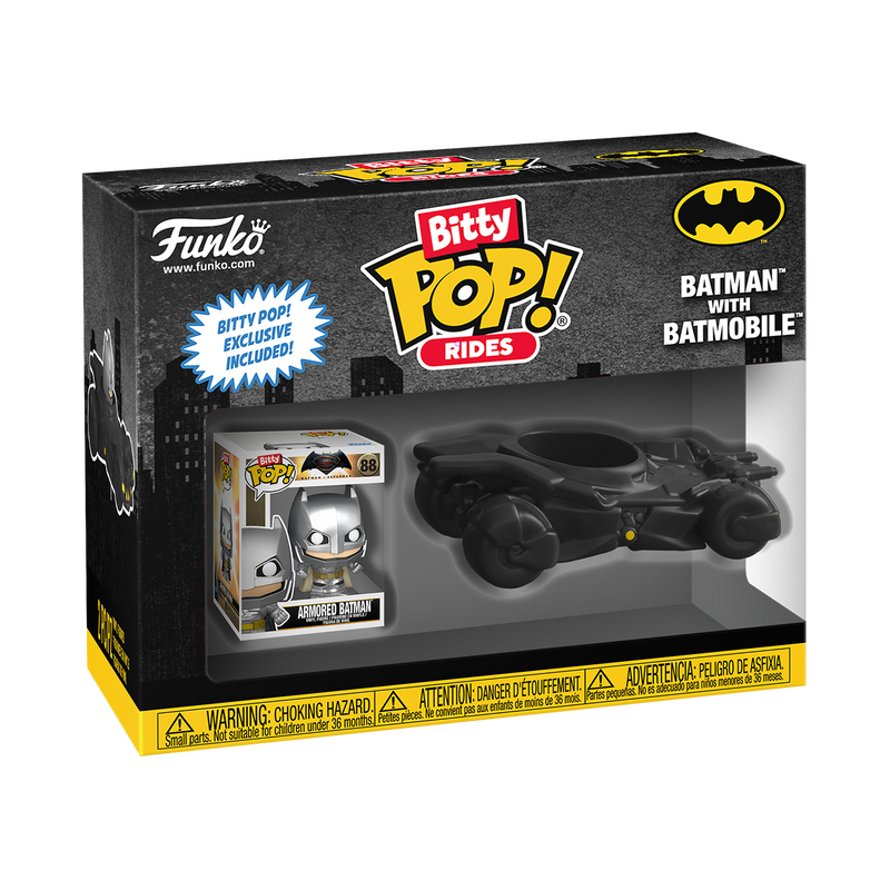 Batman with Batmobile DC Comics Funko Bitty Pop! Rides Vinyl Figure