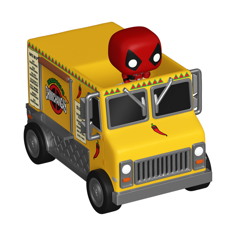 Deadpool with Chimichanga Truck Marvel Funko Bitty Pop! Rides Vinyl Figure