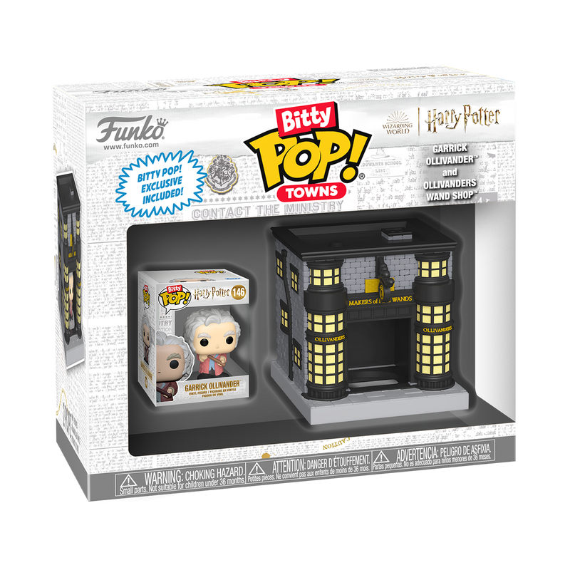 Garrick with Ollivanders Wand Shop Harry Potter Funko Bitty Pop! Towns Vinyl Figure