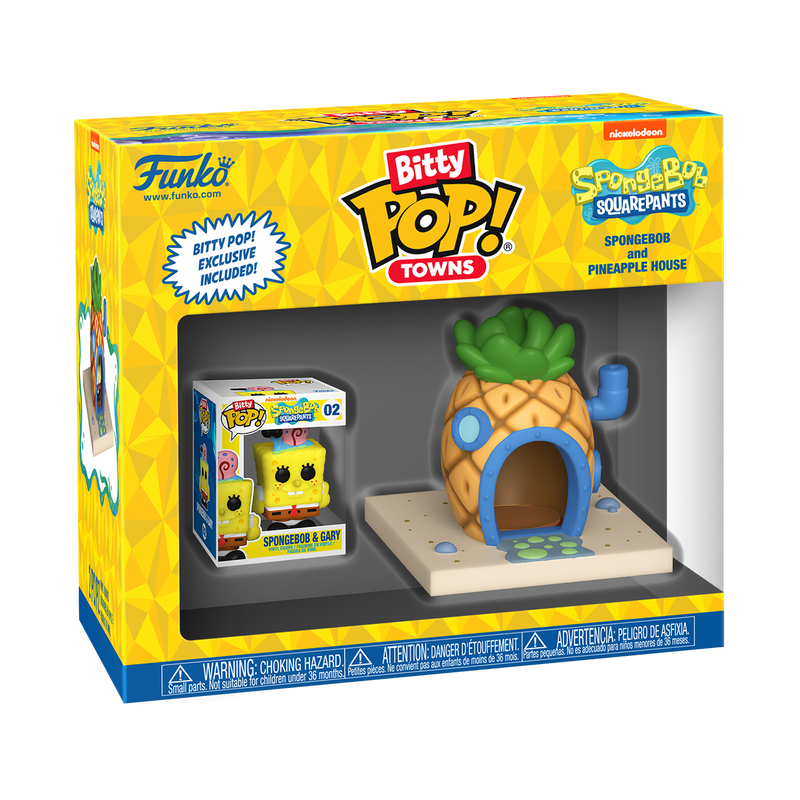 SpongeBob Squarepants with Pineapple Home Funko Bitty Pop! Towns Vinyl Figure