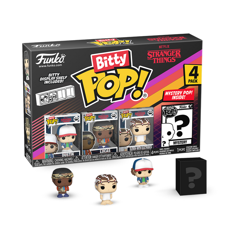 Dustin 4pk Stranger Things Funko Bitty Pop! Vinyl Figures