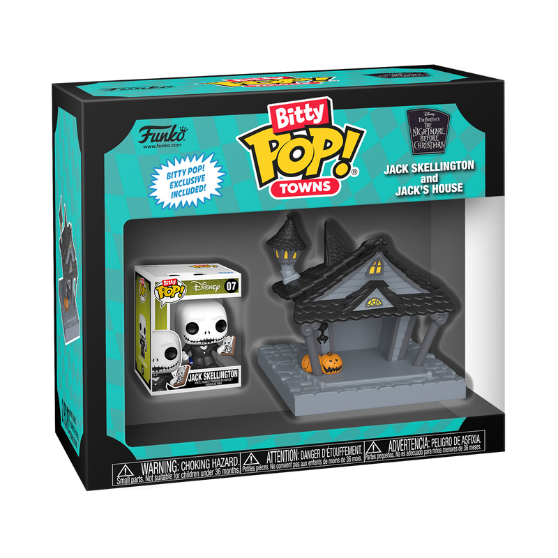 Jack Skellington with Home TNBC Funko Bitty Pop! Towns Vinyl Figure