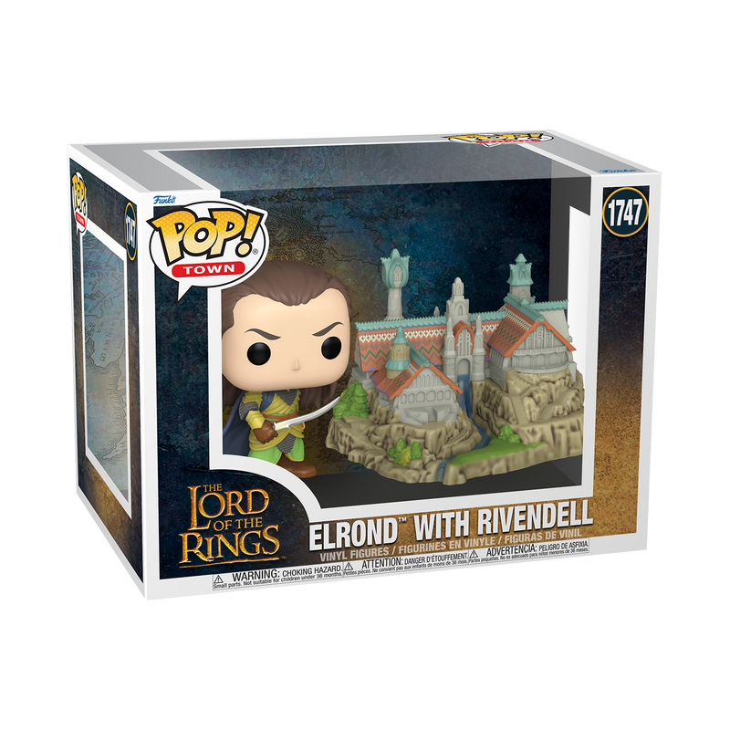 Elrond with Rivendell Lord of the Rings Funko Pop! Town Vinyl Figure