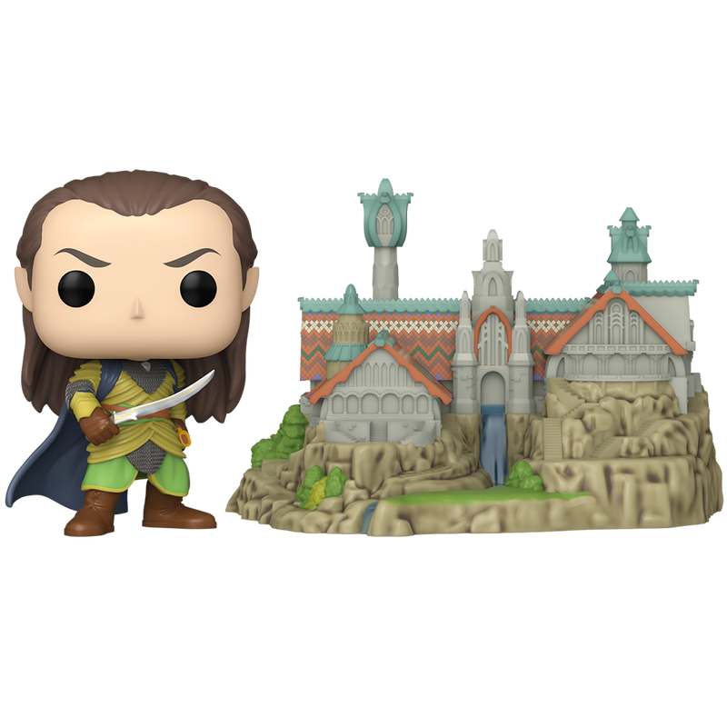 Elrond with Rivendell Lord of the Rings Funko Pop! Town Vinyl Figure