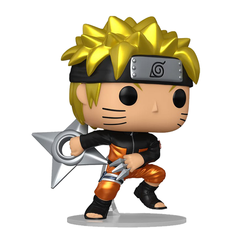 Naruto Uzumaki (with Shuriken) Naruto Funko Pop! Anime Vinyl Figure Common + Chase Bundle