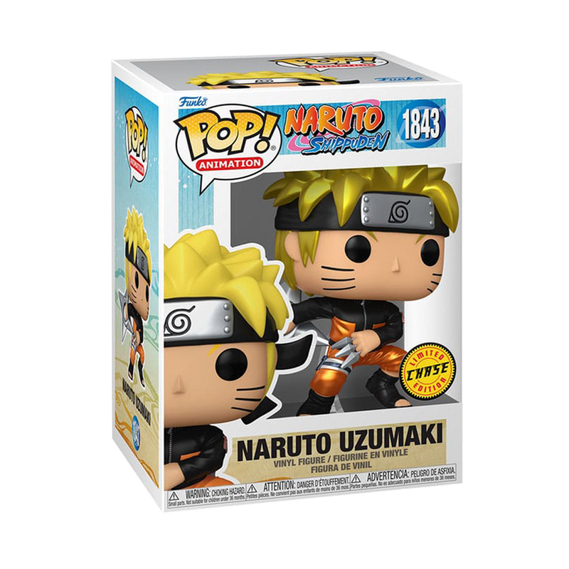 Naruto Uzumaki (with Shuriken) Naruto Funko Pop! Anime Vinyl Figure Common + Chase Bundle