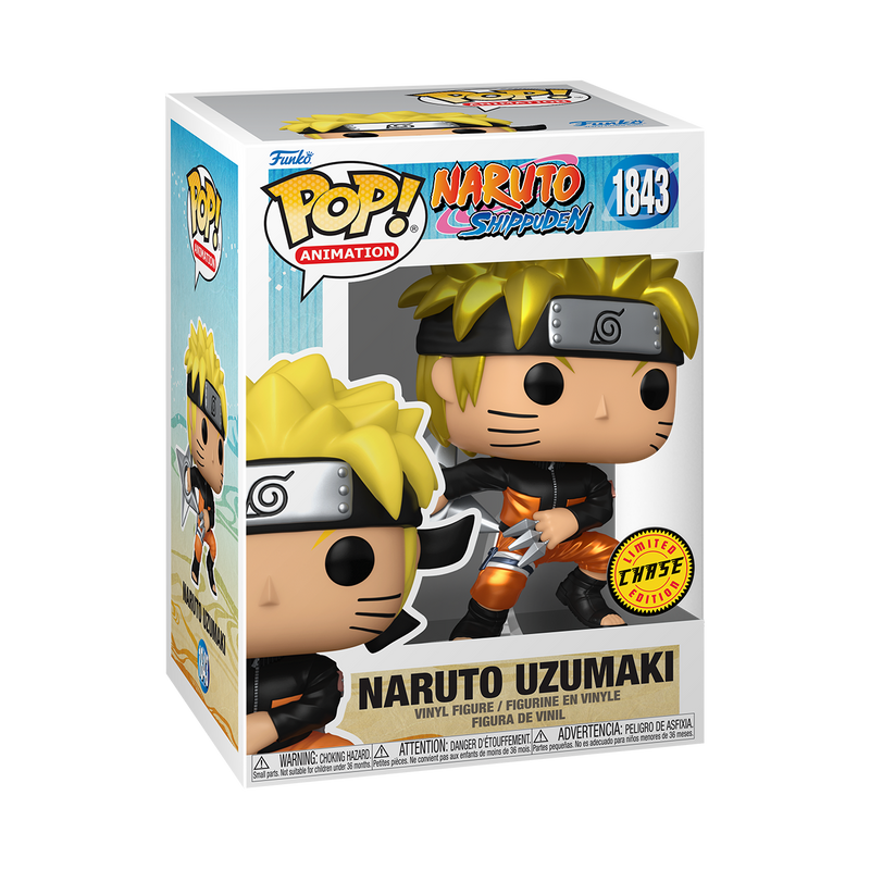 Naruto Uzumaki (with Shuriken) Naruto Funko Pop! Anime Vinyl Figure Common + Chase Bundle