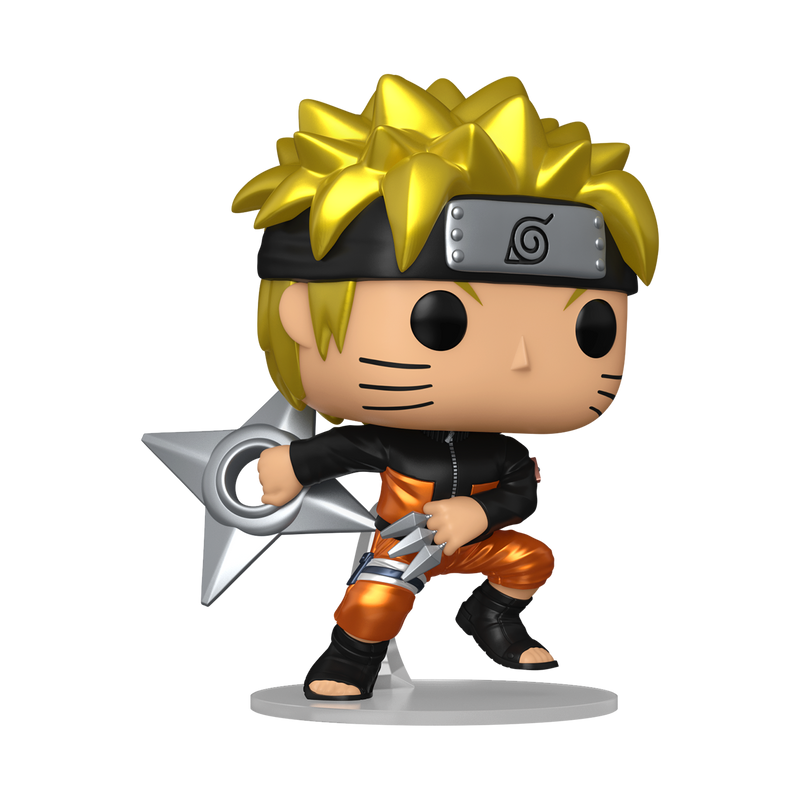 Naruto Uzumaki (with Shuriken) Naruto Funko Pop! Anime Vinyl Figure Common + Chase Bundle