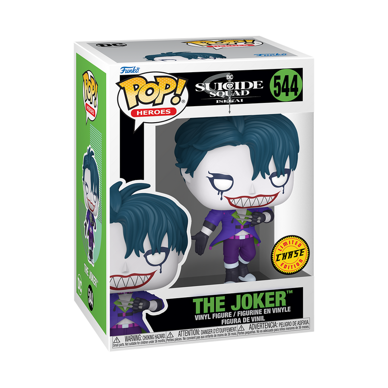 The Joker Suicide Squad Isekai Funko Pop! DC Comics Vinyl Figure Common + Chase Bundle