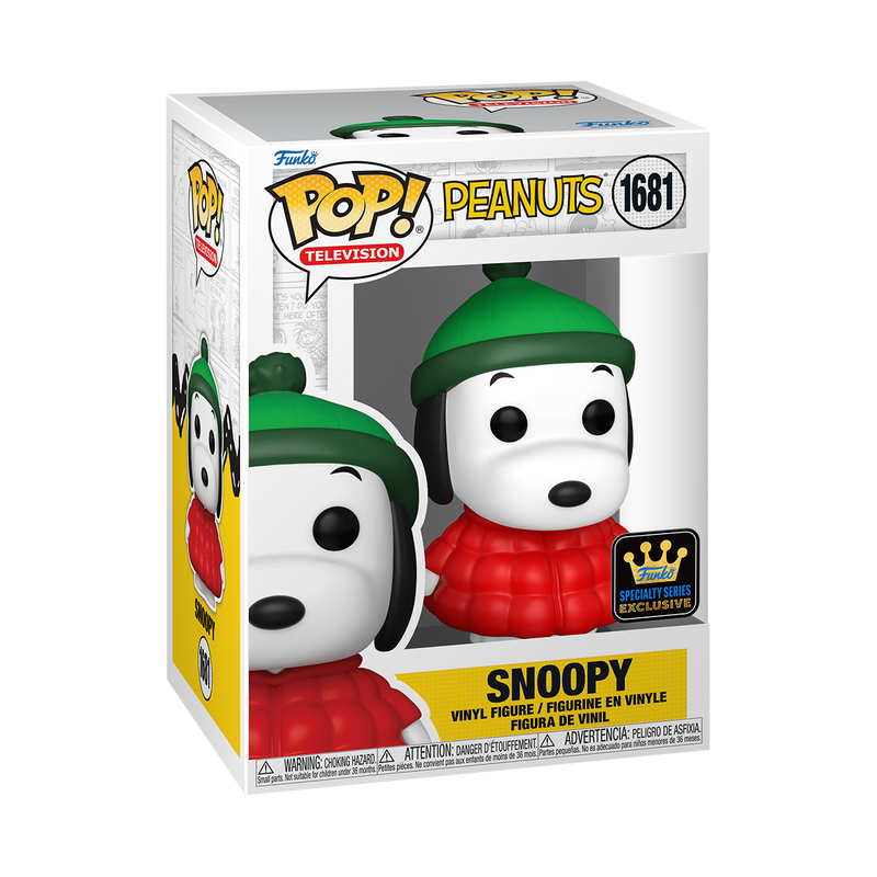 Snoopy in Coat Peanuts Funko Pop! TV Vinyl Figure Common + Chase Bundle