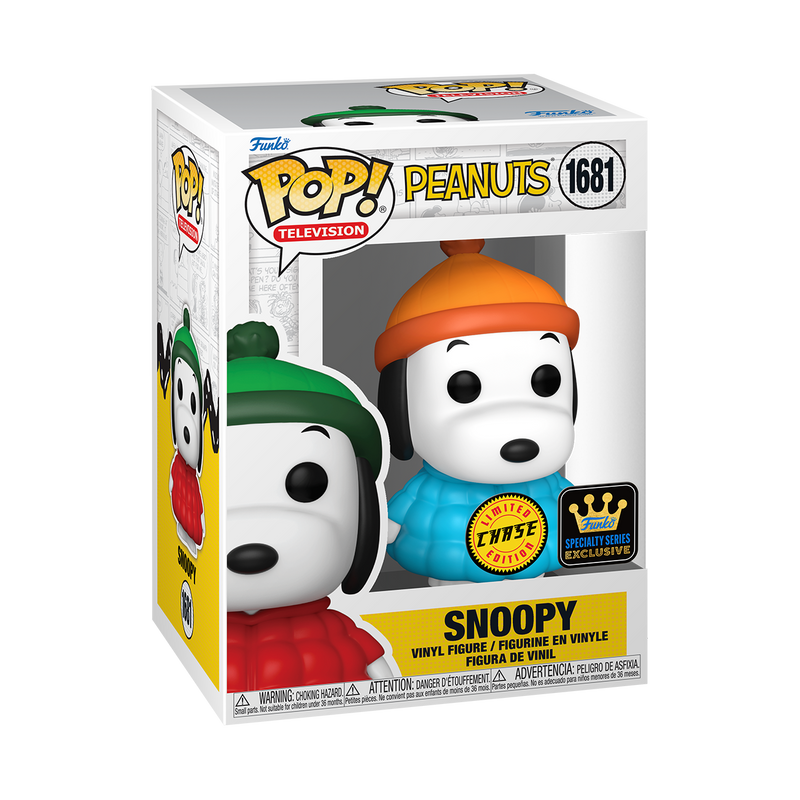 Snoopy in Coat Peanuts Funko Pop! TV Vinyl Figure Common + Chase Bundle