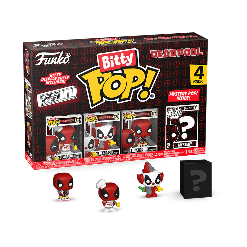 Deadpool (Backyard Griller) 4pk Deadpool Funko Bitty Pop! Vinyl Figures