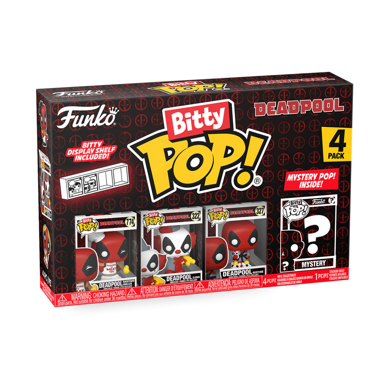 Deadpool (Backyard Griller) 4pk Deadpool Funko Bitty Pop! Vinyl Figures