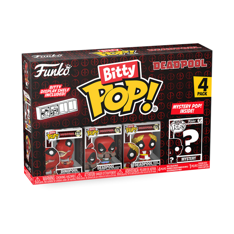 Dinopool 4pk Deadpool Funko Bitty Pop! Vinyl Figures