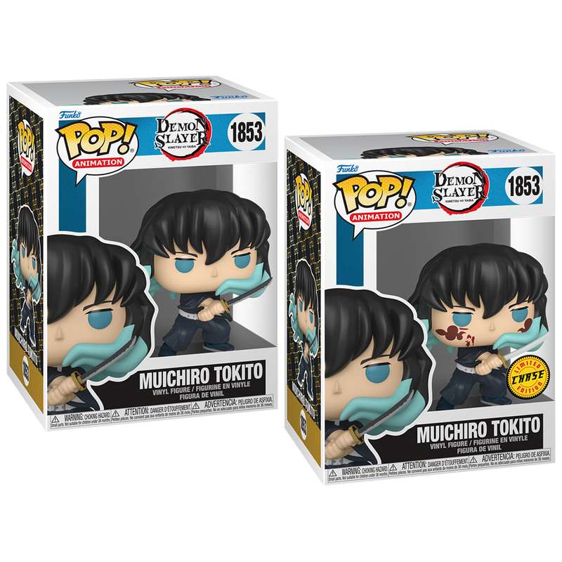 Muichiro Tokito (Attack) Demon Slayer Funko Pop! Anime Vinyl Figure Common + Chase Bundle