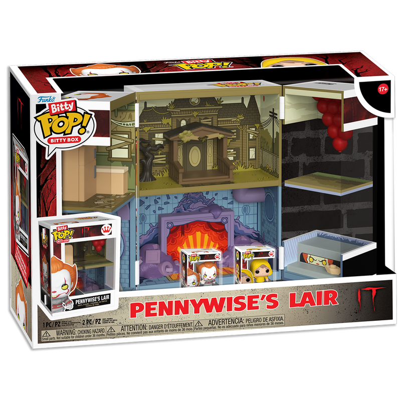 Pennywise's Lair IT Funko Bitty Pop! Box Display Set