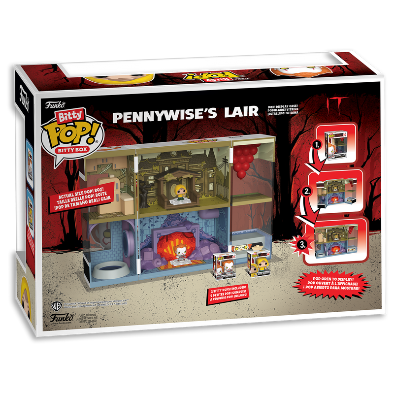 Pennywise's Lair IT Funko Bitty Pop! Box Display Set