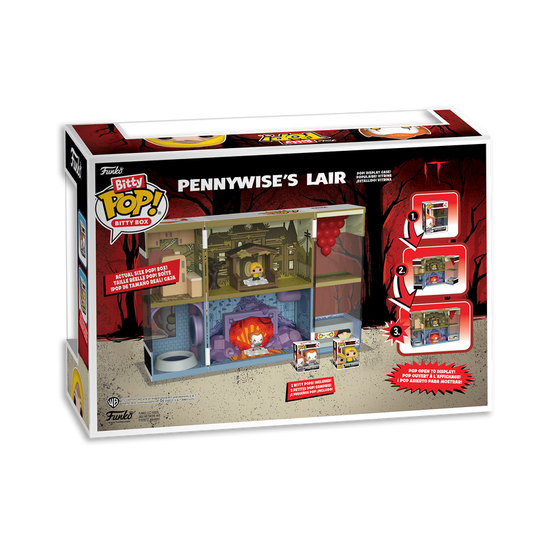 Pennywise's Lair IT Funko Bitty Pop! Box Display Set