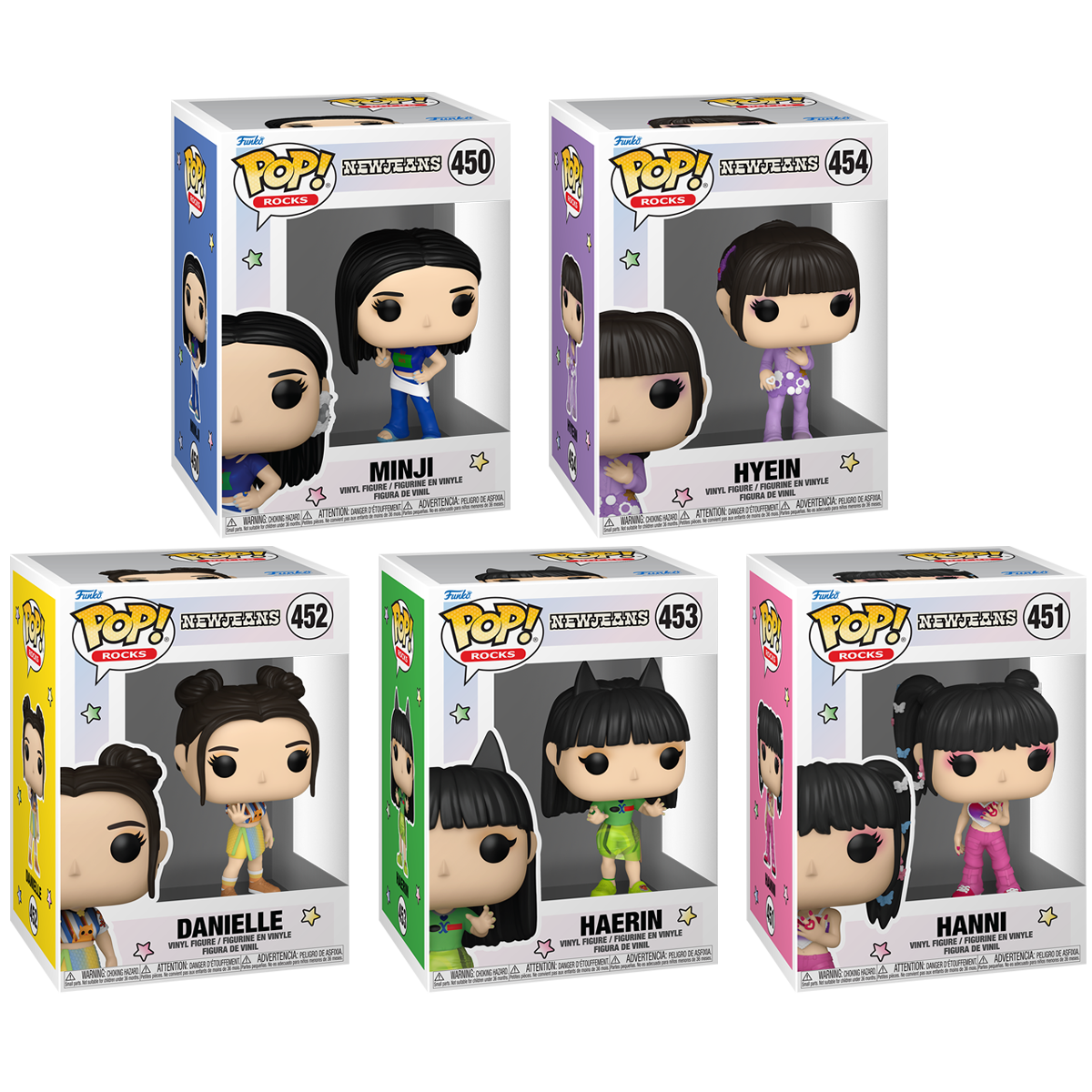 New Jeans Funko Pop! Rocks Vinyl Figure Bundle of 5