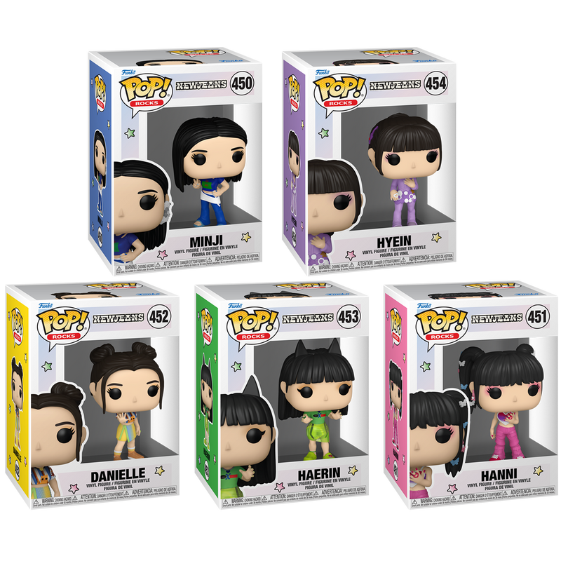 New Jeans Funko Pop! Rocks Vinyl Figure Bundle of 5