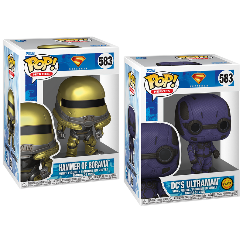 Hammer of Boravia & Ultraman Superman (2025) Funko Pop! DC Comics Vinyl Figure Common + Chase Bundle