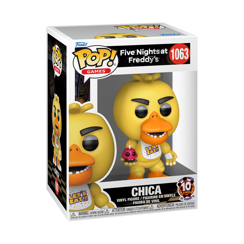 Chica Five Nights at Freddy's 10 Years Funko Pop! Games Vinyl Figure