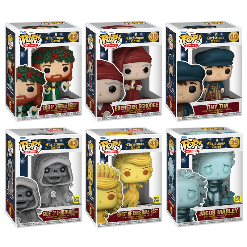 A Christmas Carol Funko Pop! Books Vinyl Figure Bundle of 6