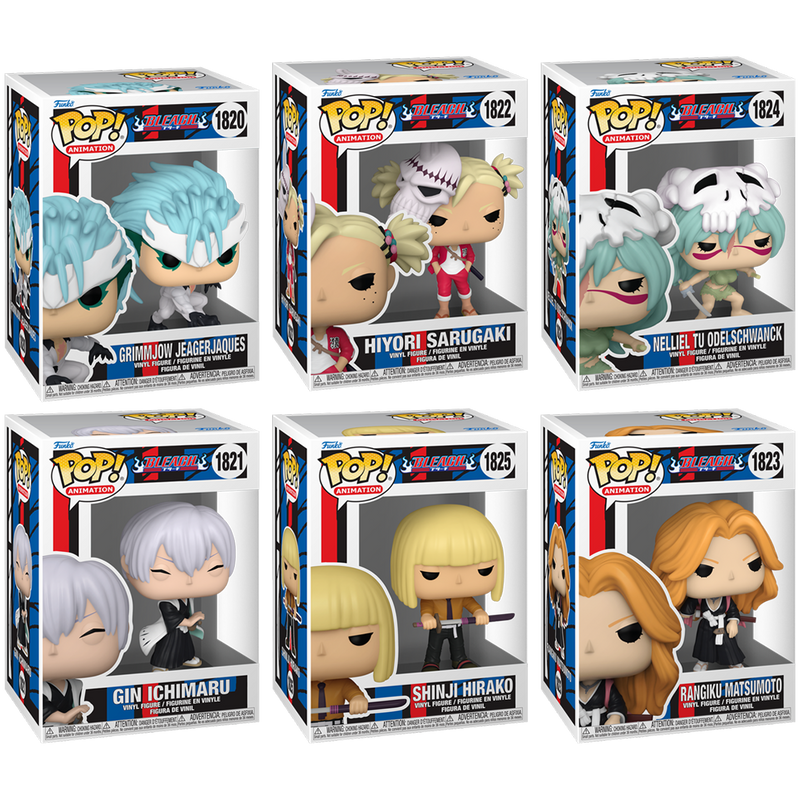 Bleach Funko Pop! Anime Vinyl Figure Bundle of 6