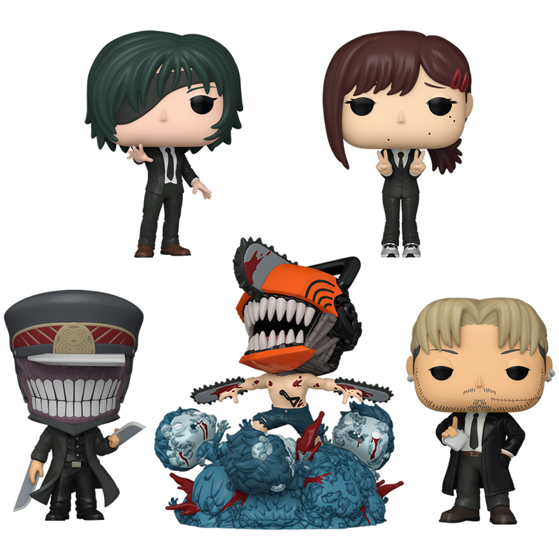 Chainsaw Man (Wave 2) Funko Pop! Anime Vinyl Figure Bundle of 5