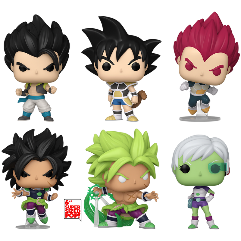 Dragon Ball Super: Broly Funko Pop! Anime Vinyl Figure Bundle of 6