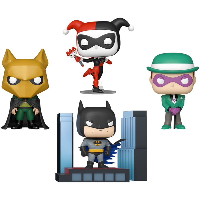 Batman: The Animated Series Funko Pop! DC Comics Vinyl Figure Bundle of 4