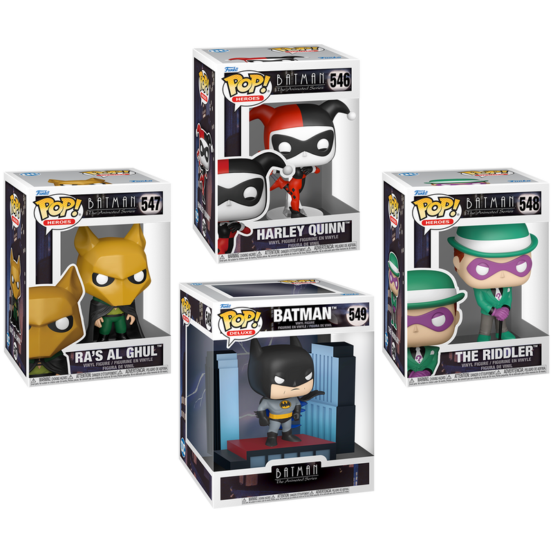 Batman: The Animated Series Funko Pop! DC Comics Vinyl Figure Bundle of 4