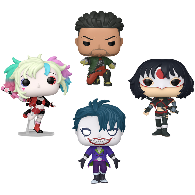 Suicide Squad Isekai Funko Pop! DC Comics Vinyl Figure Bundle of 4