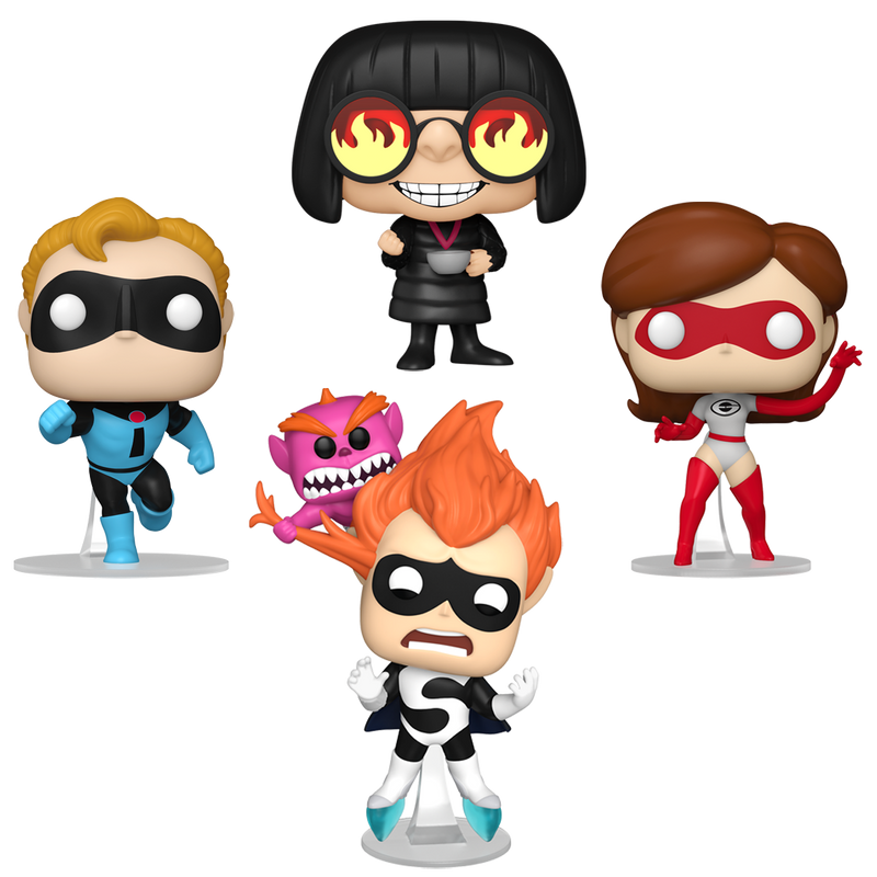 The Incredibles Funko Pop! Disney Vinyl Figure Bundle of 4