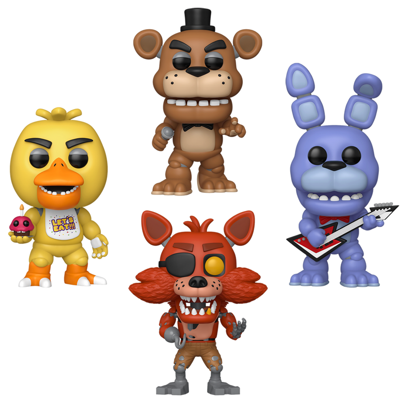 Five Nights at Freddy's 10 Years Funko Pop! Games Vinyl Figure Bundle of 4