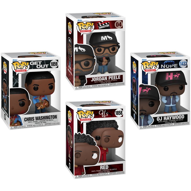 Jordan Peele Funko Pop! Movies Vinyl Figure Bundle of 4