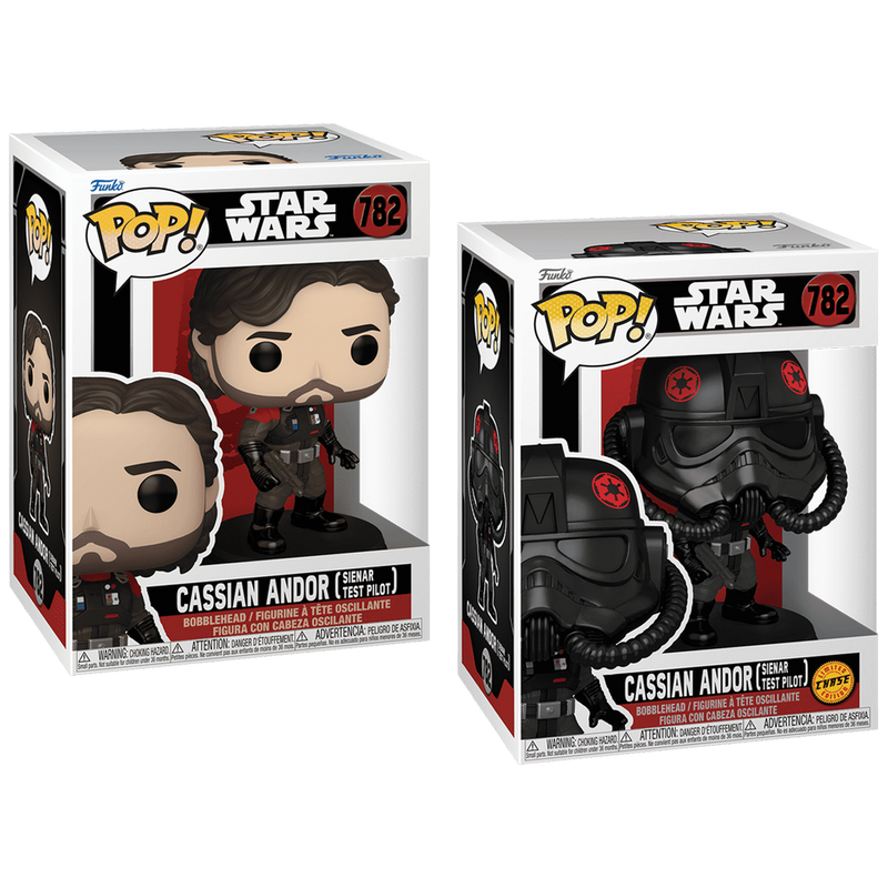 Cassian Andor (Sienar Test Pilot) Funko Pop! Star Wars Vinyl Figure Common + Chase Bundle