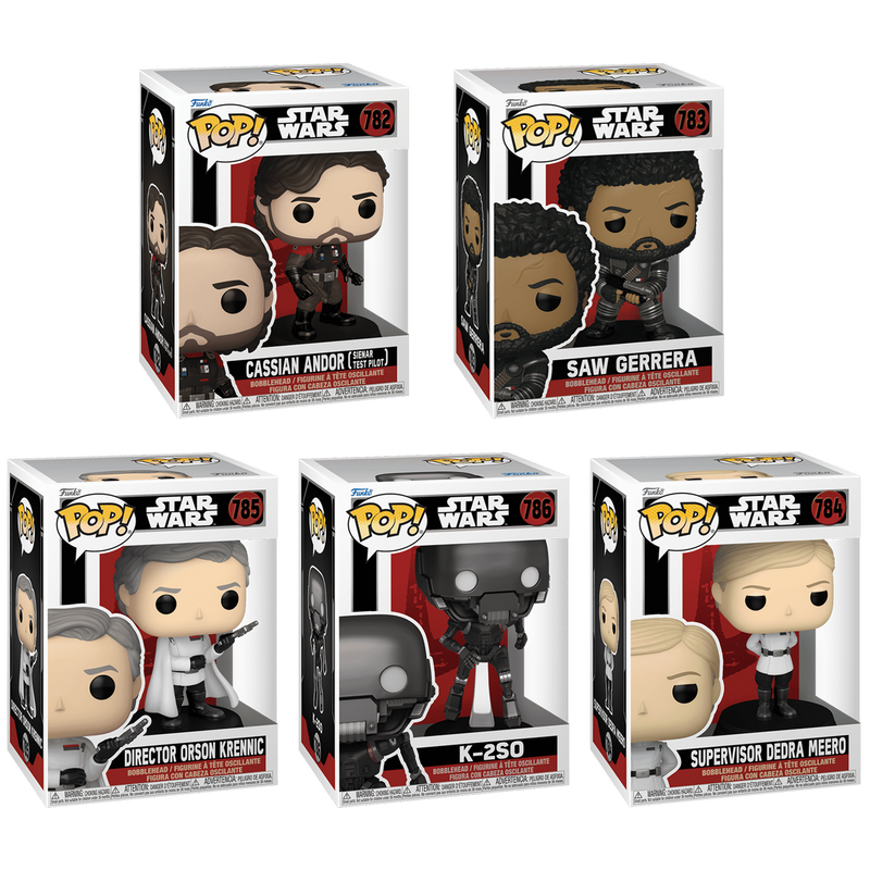 Andor S2 Funko Pop! Star Wars Vinyl Figure Bundle of 5