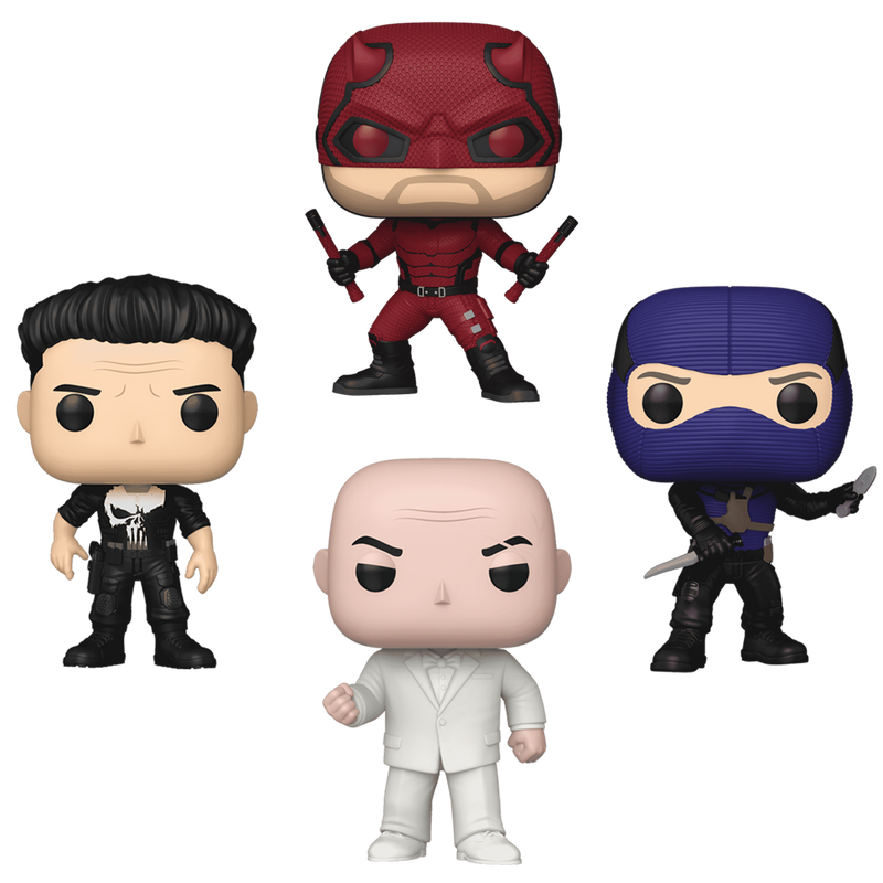Daredevil Born Again Funko Pop! Marvel Vinyl Figure Bundle of 4