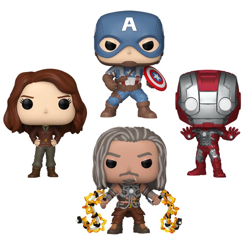 Infinity Saga Funko Pop! Marvel Vinyl Figure Bundle of 4