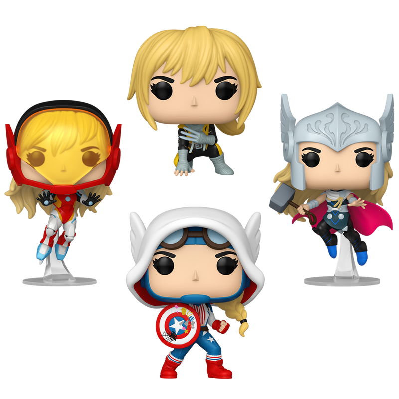 Spider-Gwen: Gwenverse Funko Pop! Marvel Vinyl Figure Bundle of 4